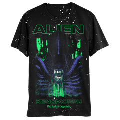 Alien Xenomorph Washed Graphic Unisex T-Shirt Exclusivité Games Zone